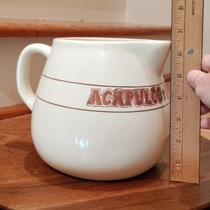Acapulco y Los Arcos vintage pitcher